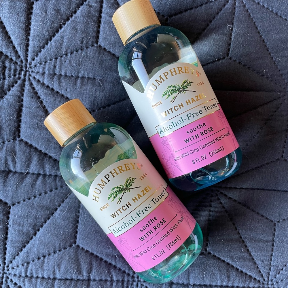 Humphreys Soothe Witch Hazel Toner with Rose - Alcohol Free, 8 fl oz set of 2
